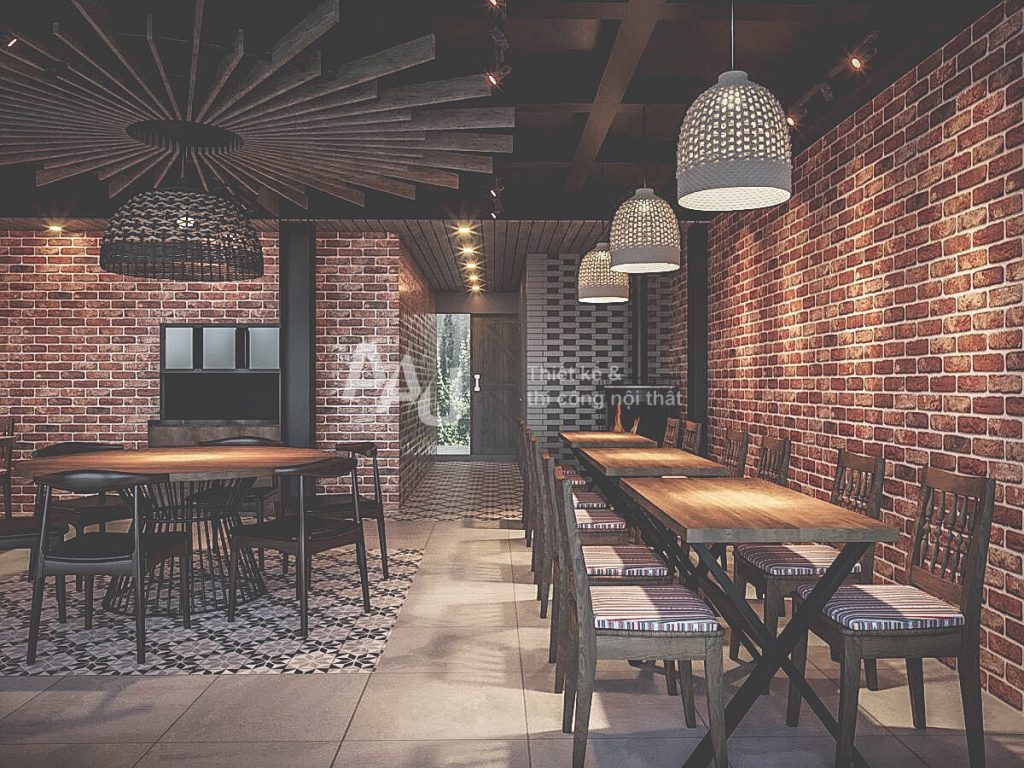 Thiết kế nhà hàng hiện đại Phở 10 Lý Quốc Sư