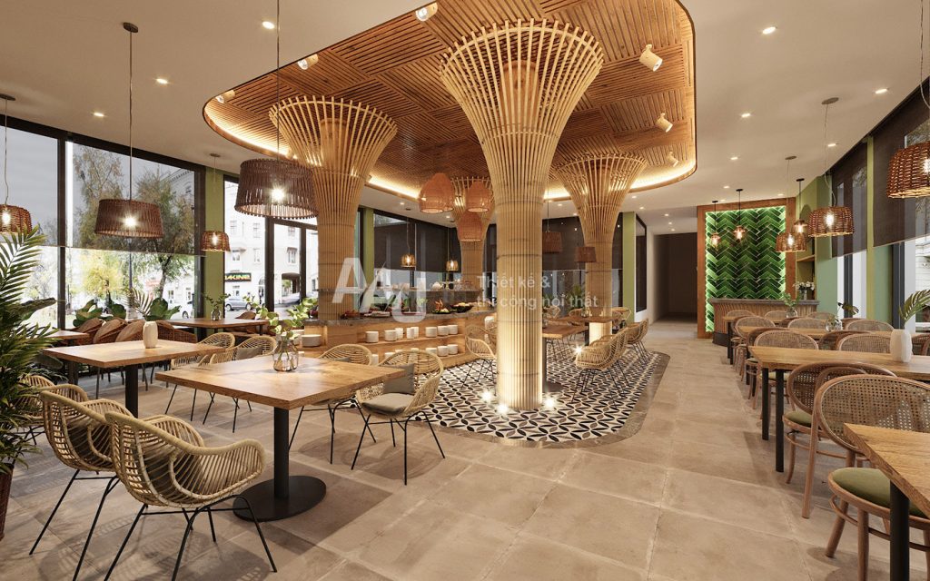 Thiết kế nhà hàng khách sạn Sunroses Hotel