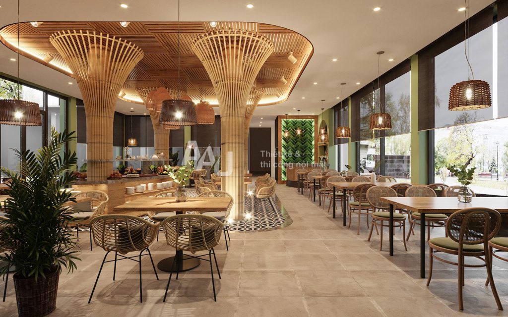 Thiết kế nhà hàng khách sạn Sunroses Hotel