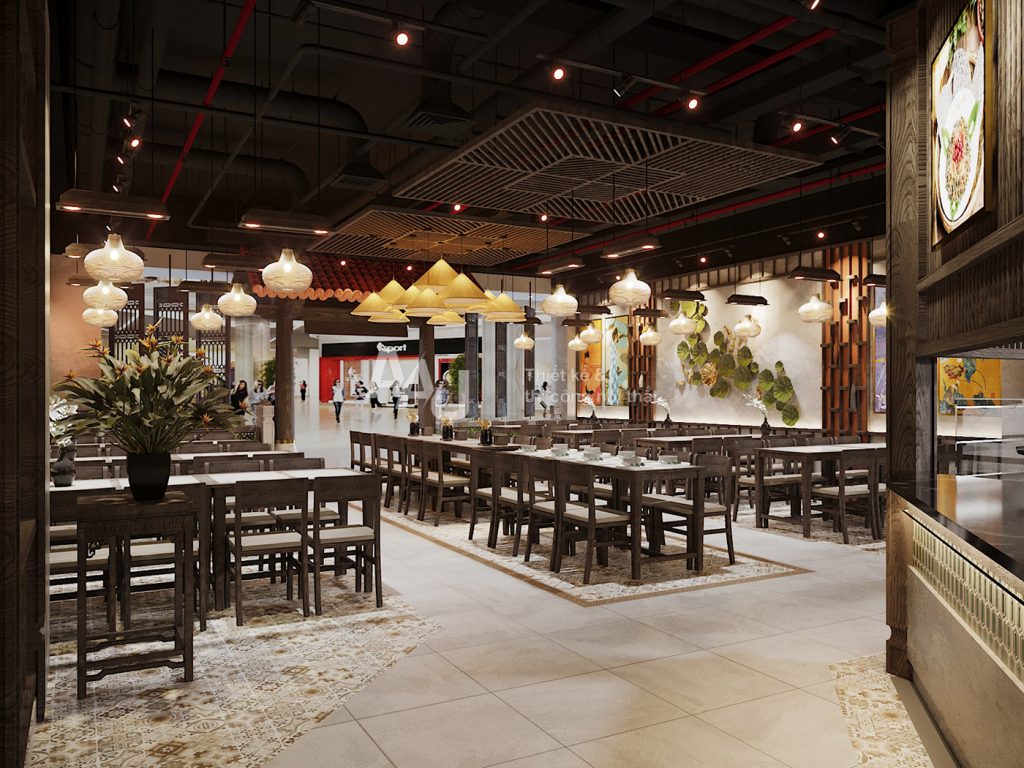 Thiết kế nhà hàng sang trọng - Nét Huế Restaurant