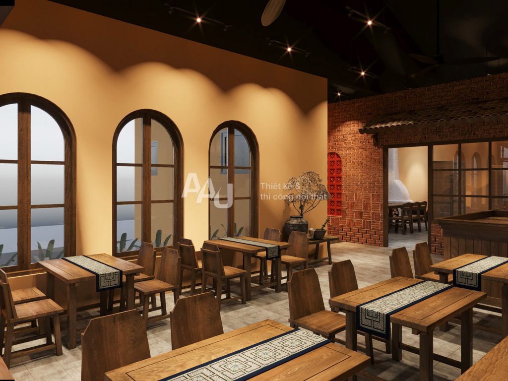 Thiết kế nhà hàng độc đáo - Bản Thái Restaurant