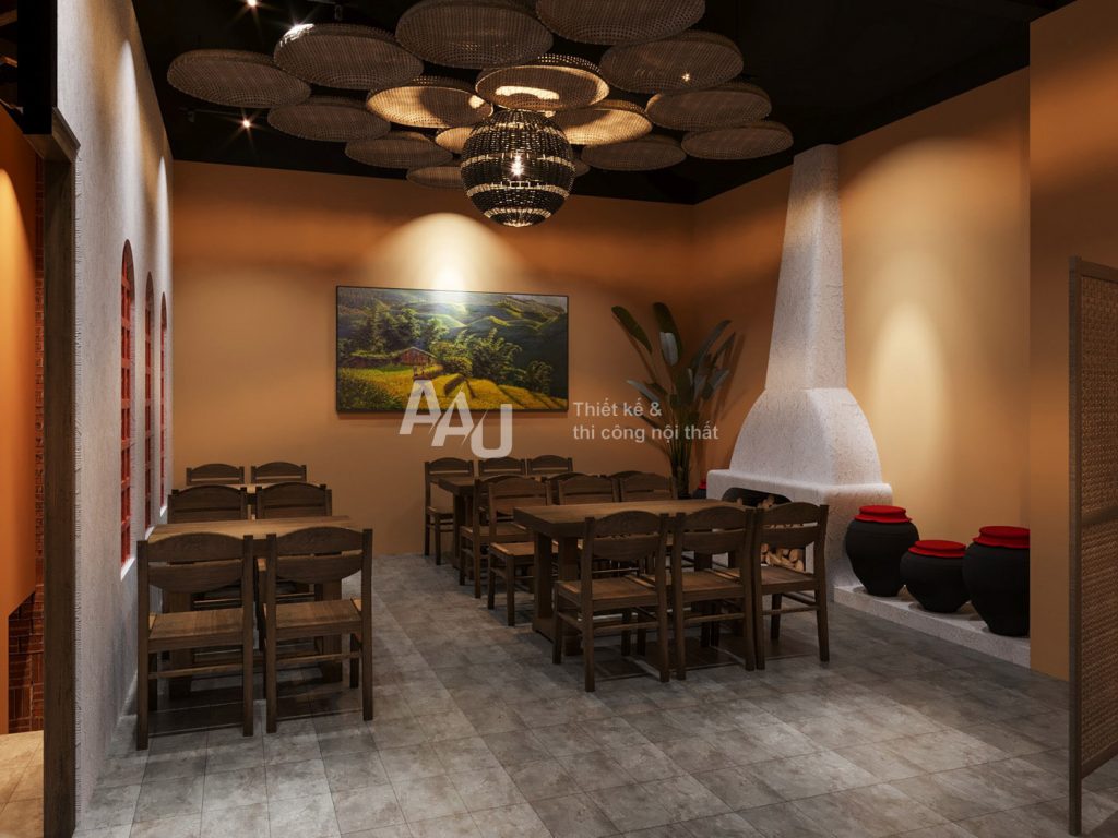 Thiết kế nhà hàng độc đáo - Bản Thái Restaurant