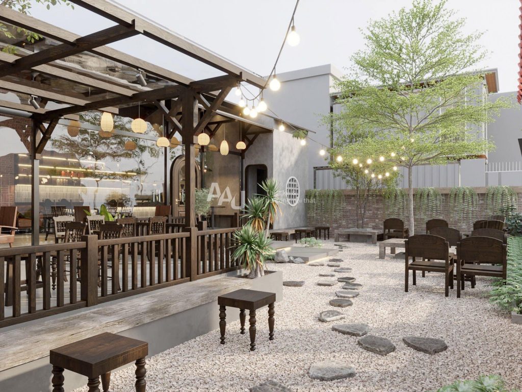 thiết kế quán cà phê cổ xưa