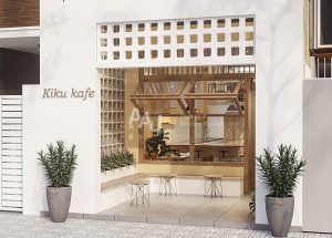 Thiết kế quán cafe nhỏ - Kiku Kafe