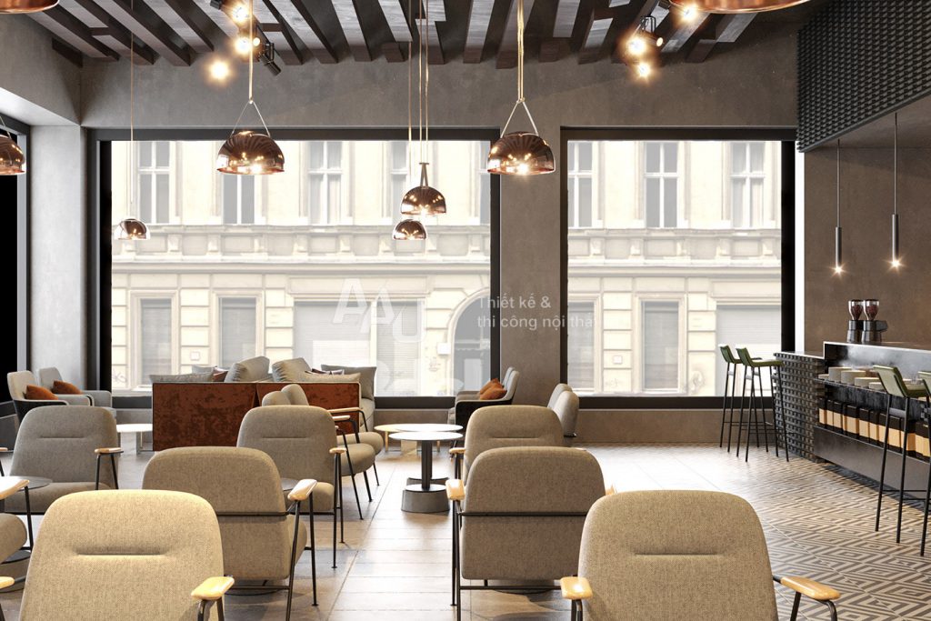 Thiết kế quán cafe phong cách 