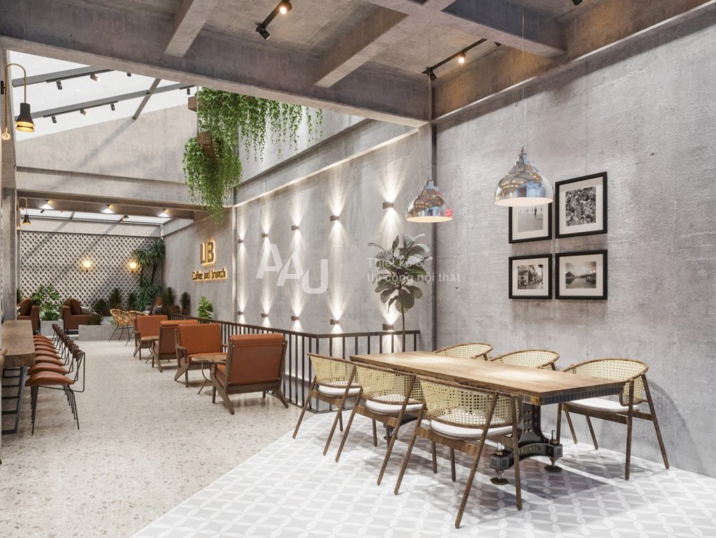 thiết kế quán cafe sân vườn