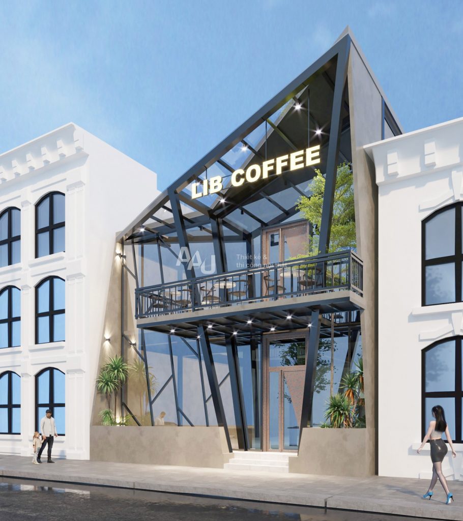 thiết kế quán cafe sân vườn