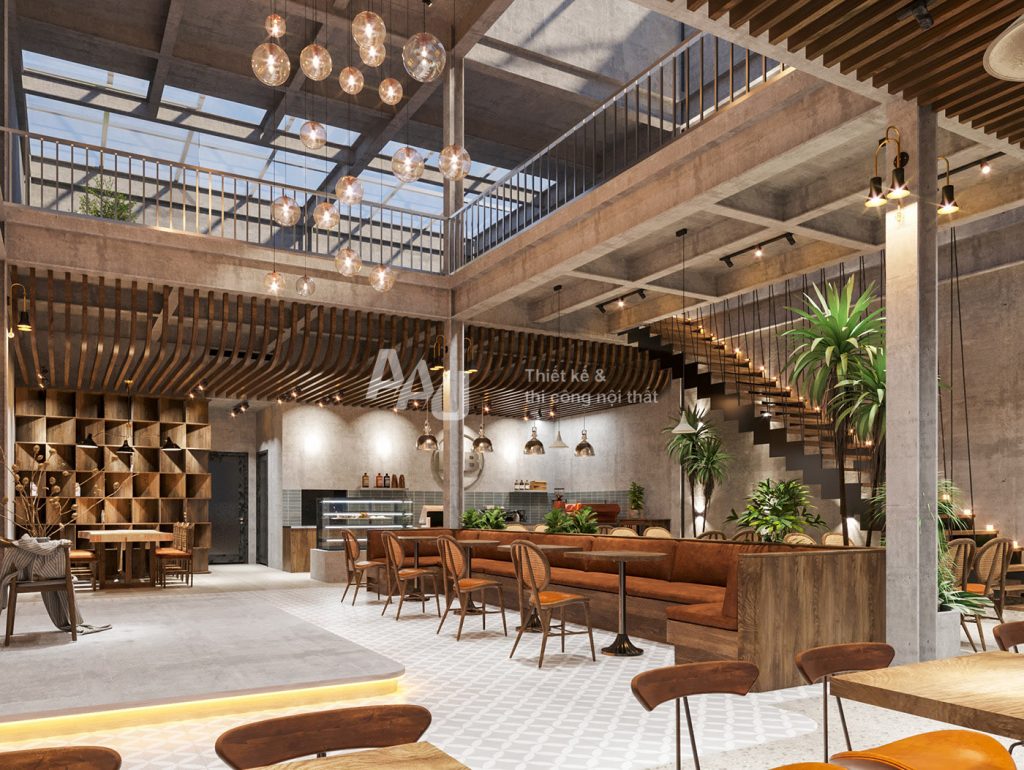 thiết kế quán cafe sân vườn