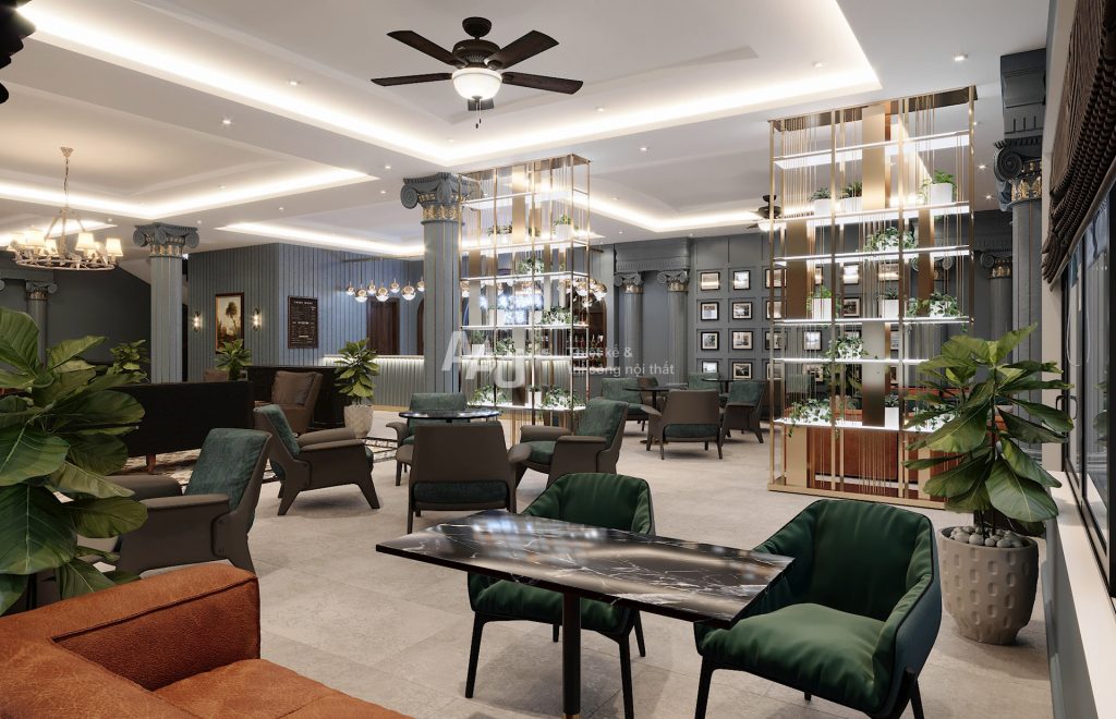 Thiết kế quán cafe sang trọng, độc đáo - Cafe Tom