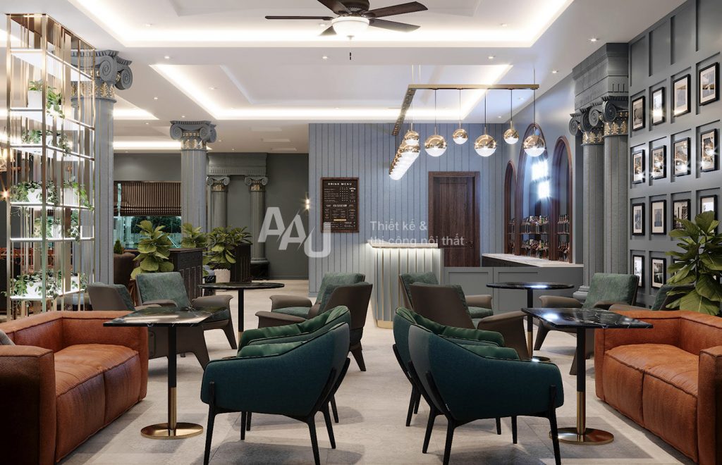 Thiết kế quán cafe sang trọng, độc đáo - Cafe Tom