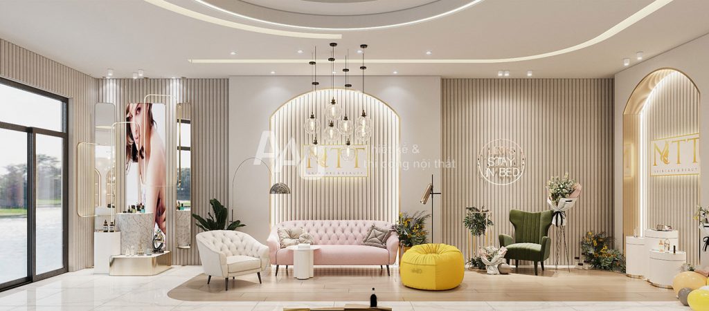 Thiết kế tiệm mỹ phẩm MTT Comestics Shop - Q9