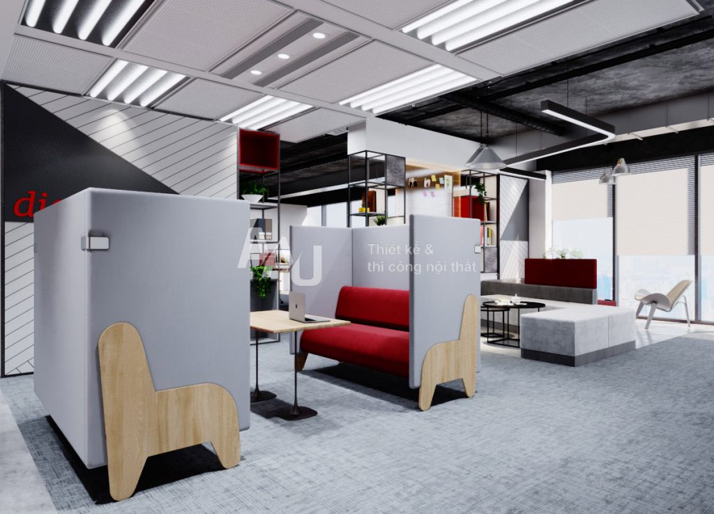 Bản thiết kế văn phòng mở - NVG Office