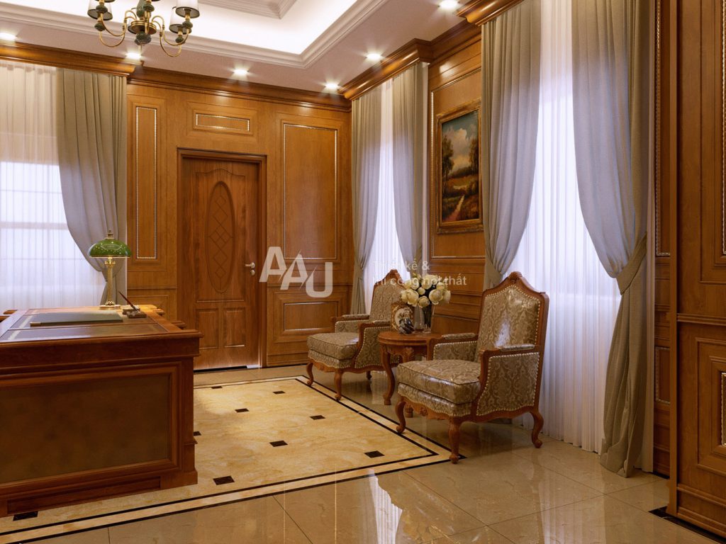 thiết kế phòng tiếp khách VIP và phòng chủ tịch