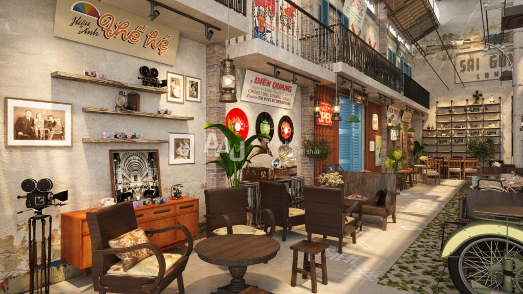 thiết kế quán cà phê đẹp