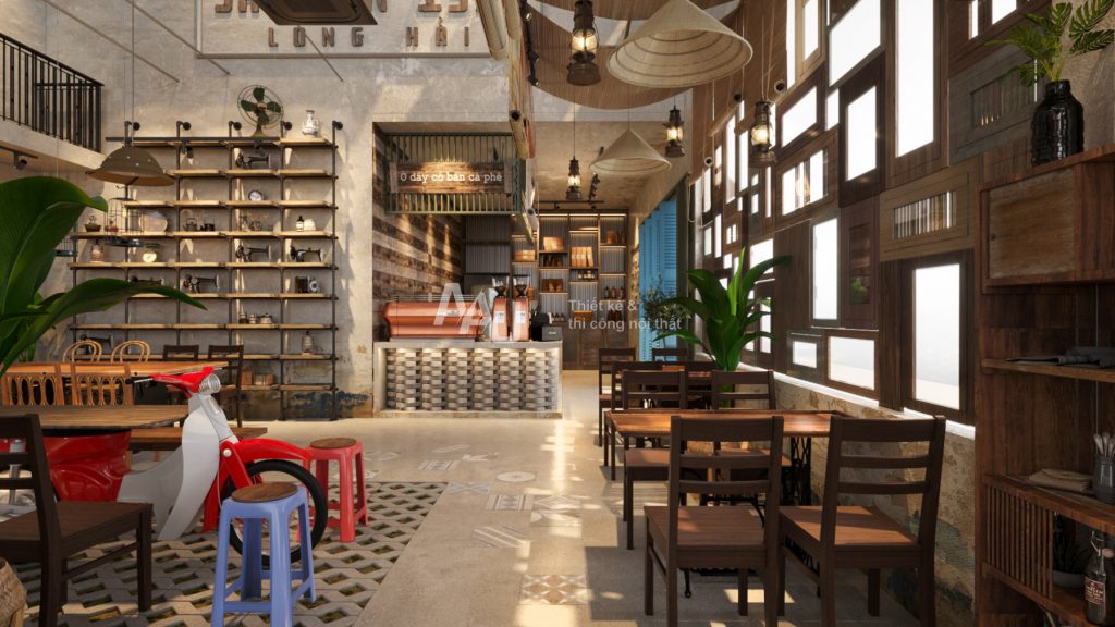 thiết kế quán cà phê đẹp