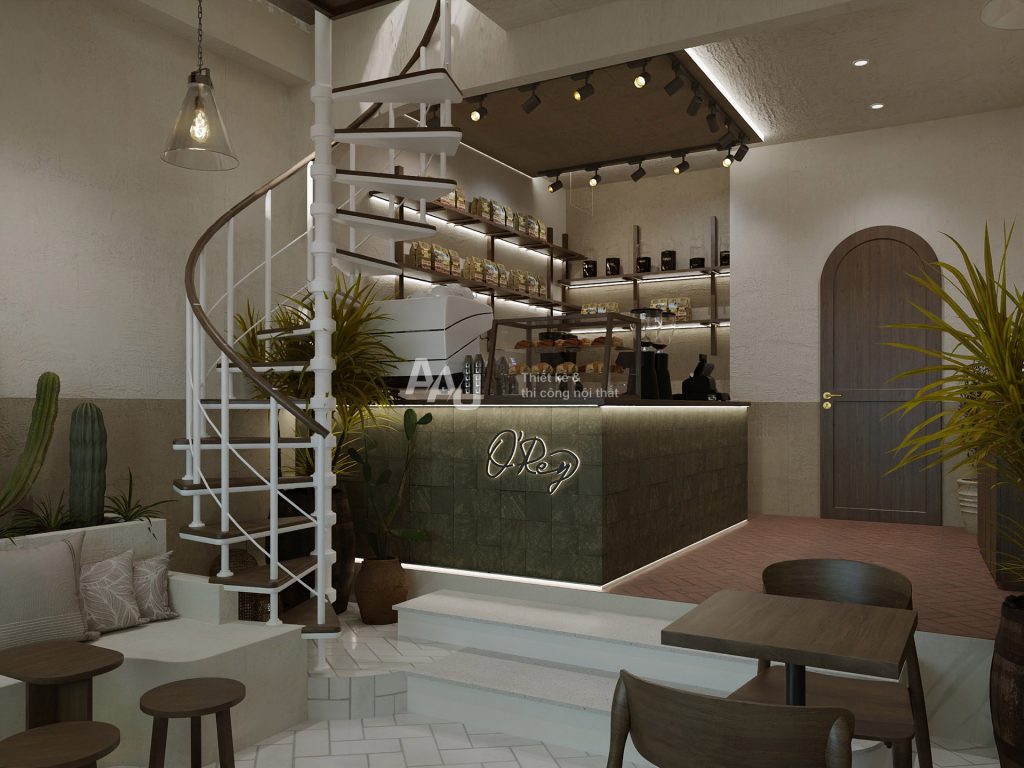 thiết kế quán cafe