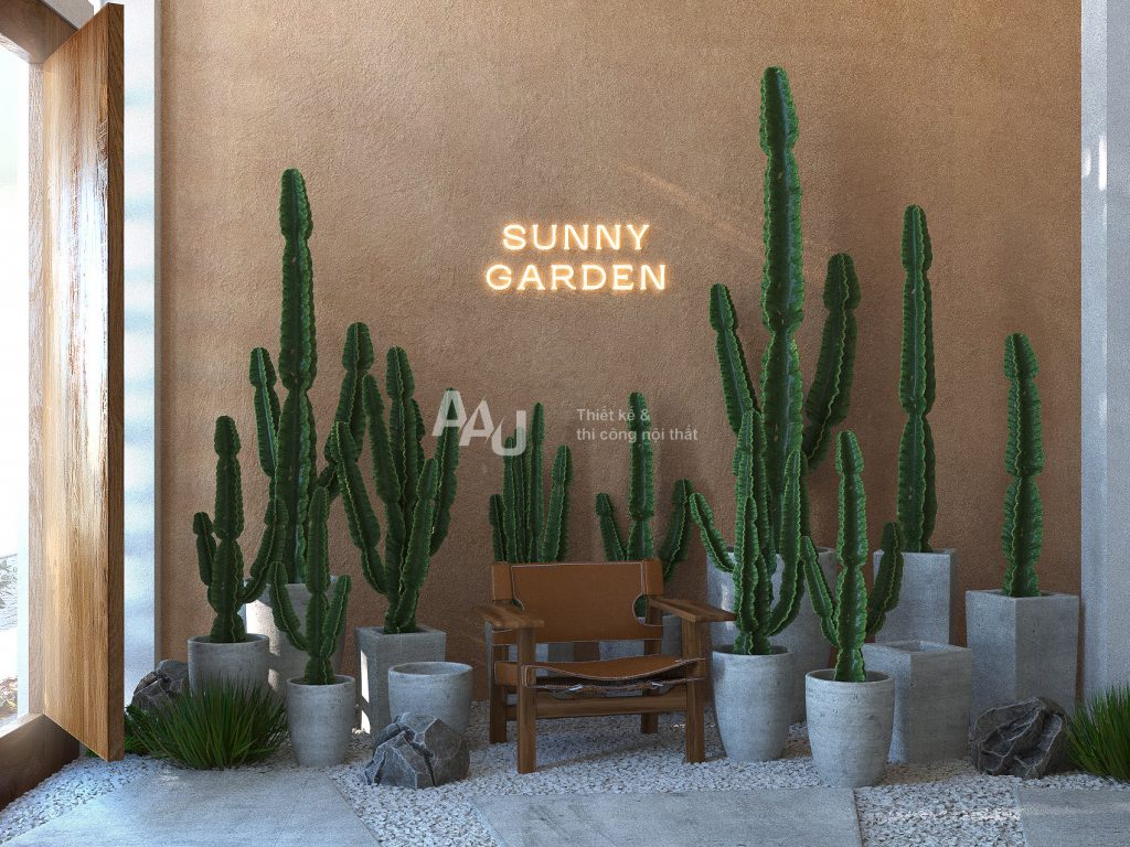 thiết kế quán cafe không gian mở