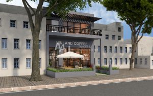 Thiết kế quán cafe không gian mở Vinland Coffee