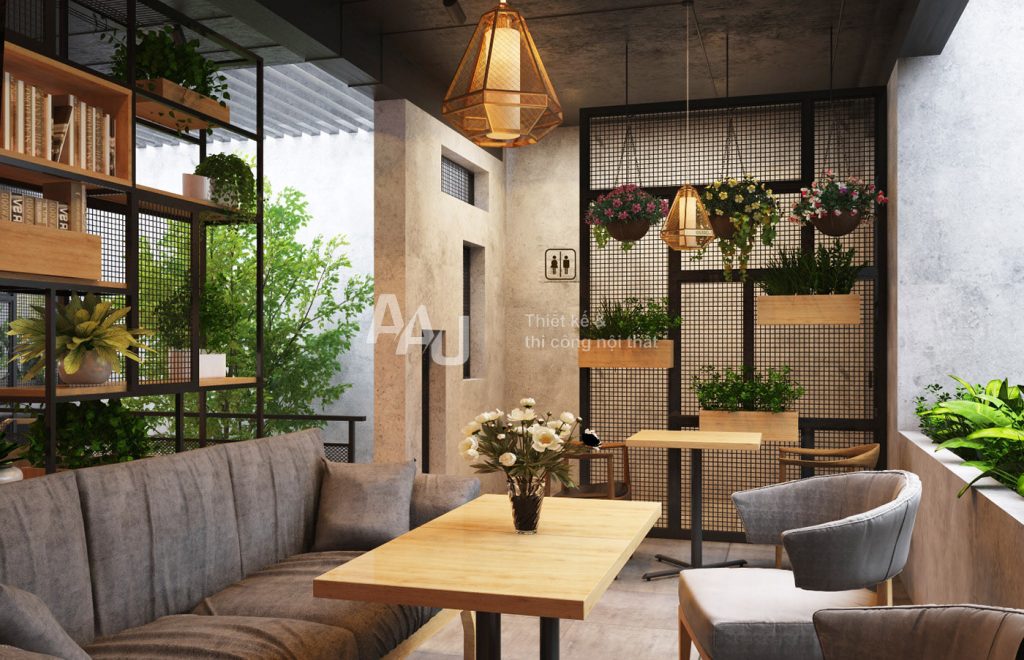 Thiết kế quán cafe không gian mở Vinland Coffee