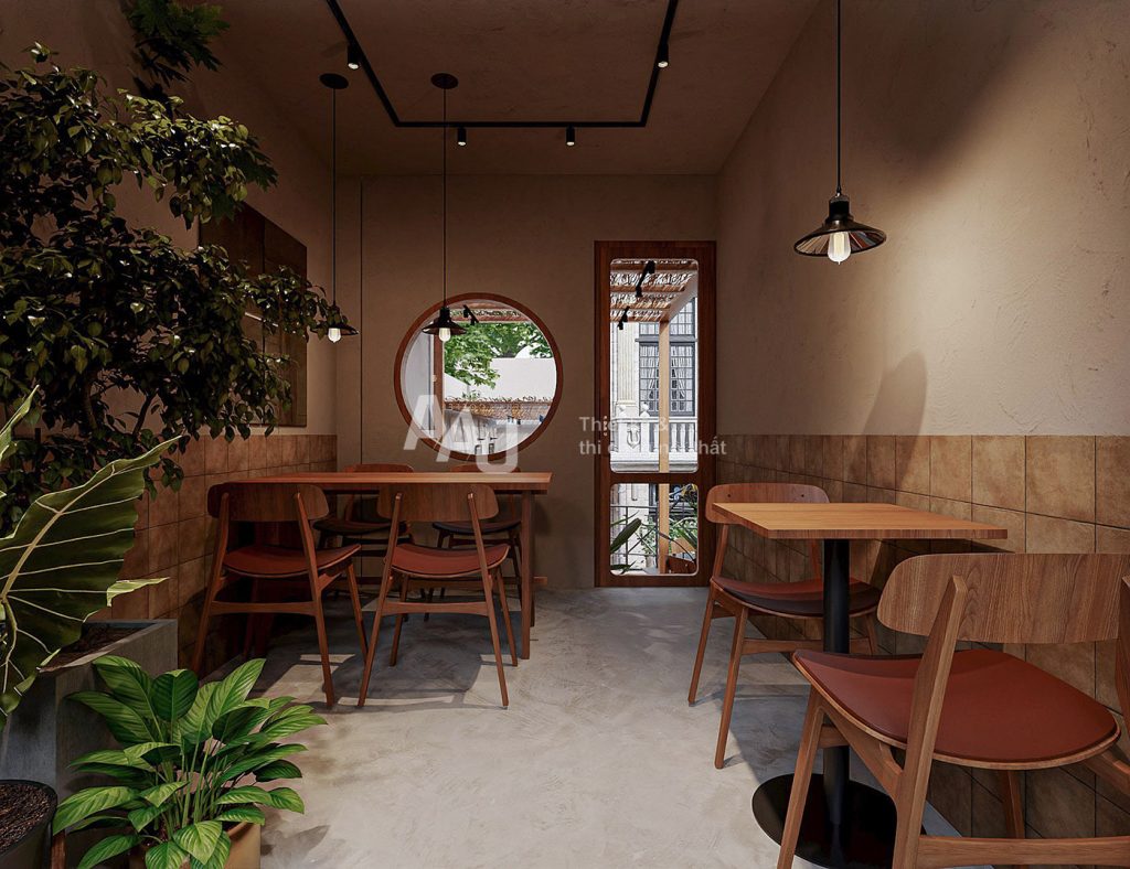 thiết kế quán cafe kiểu Nhật