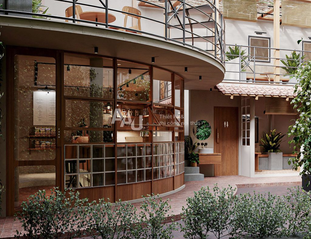thiết kế quán cafe kiểu Nhật