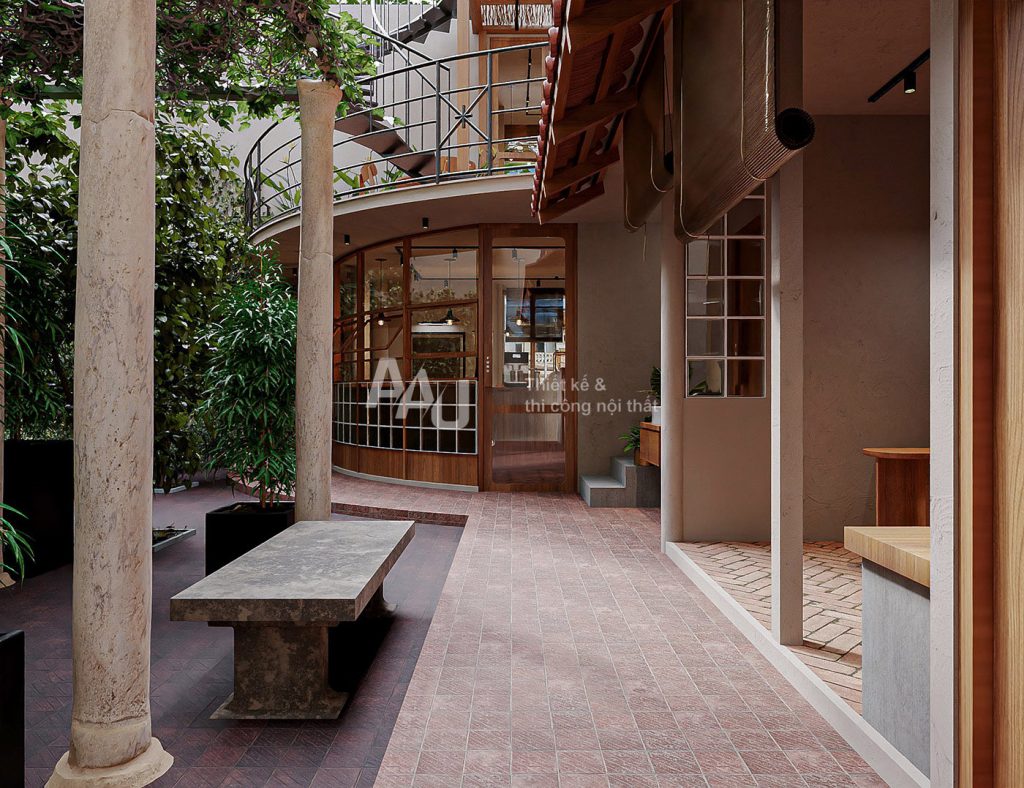 thiết kế quán cafe kiểu Nhật