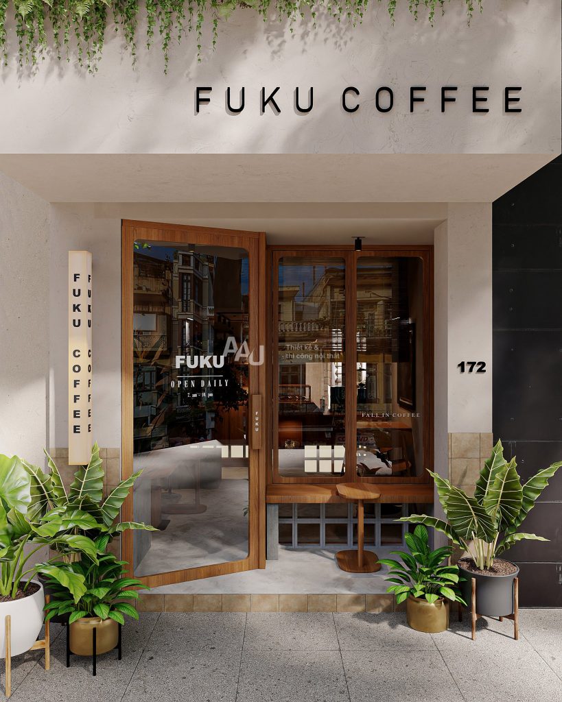 thiết kế quán cafe kiểu Nhật