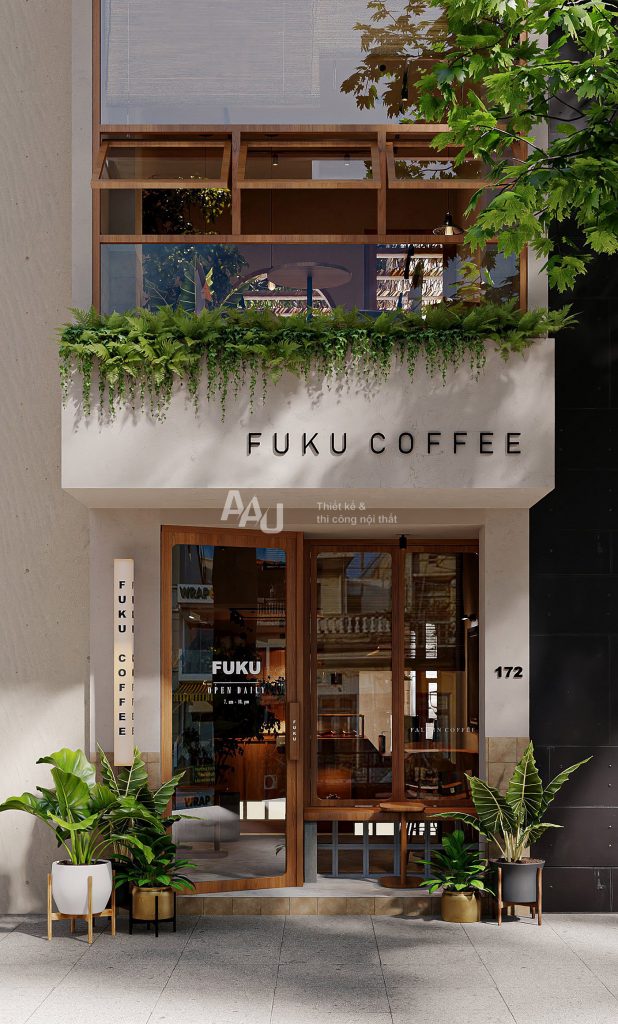 thiết kế quán cafe kiểu Nhật