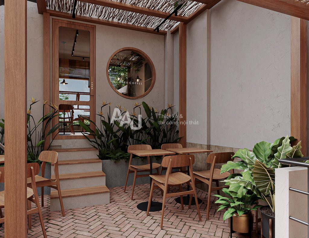 thiết kế quán cafe kiểu Nhật