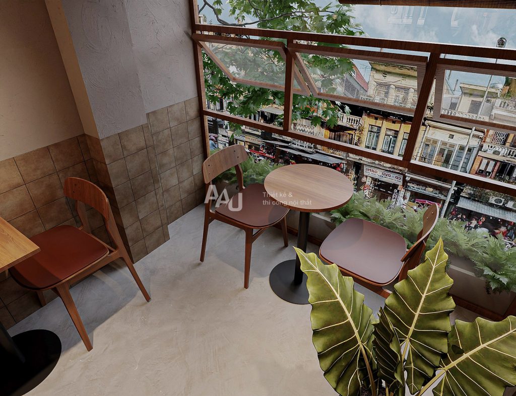 thiết kế quán cafe kiểu Nhật