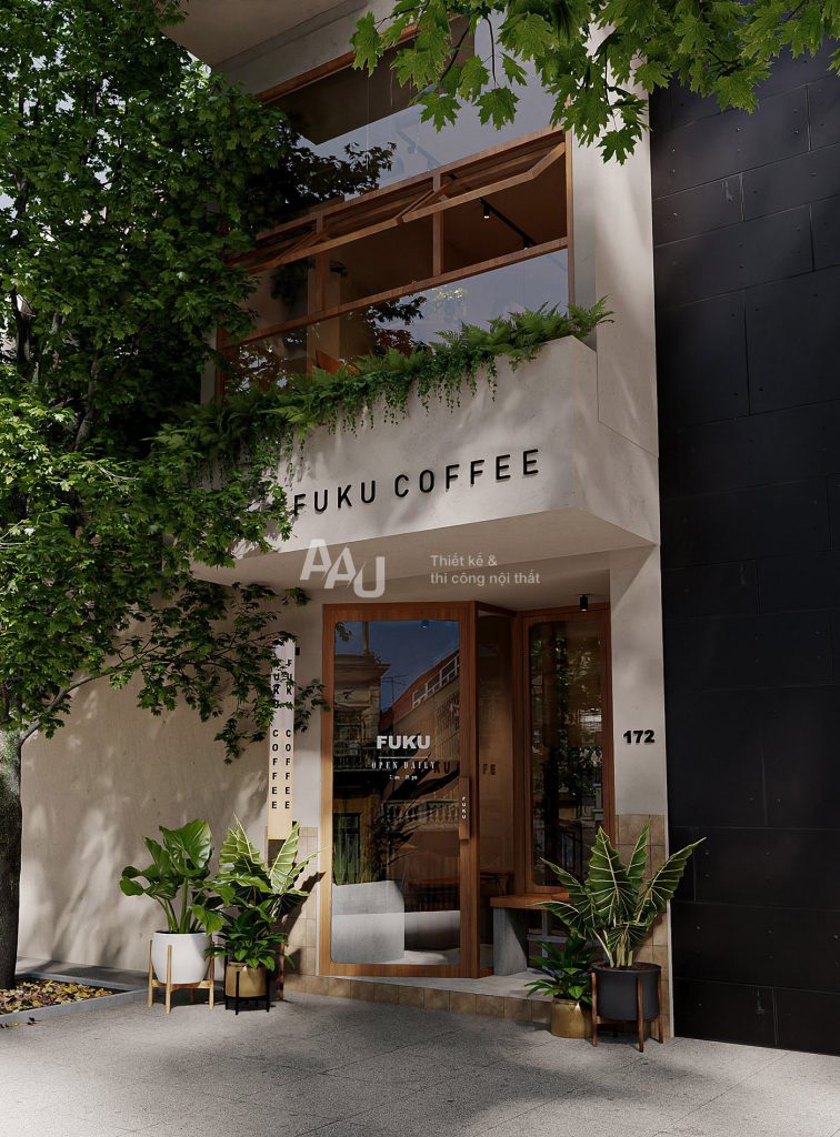 thiết kế quán cafe kiểu Nhật