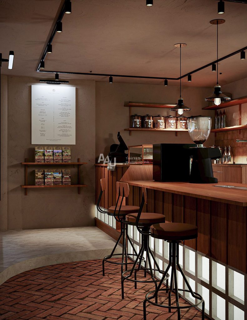 thiết kế quán cafe kiểu Nhật