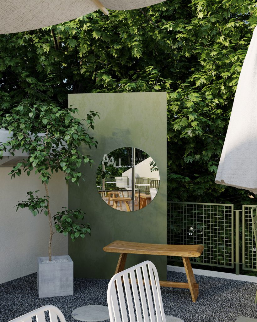 thiết kế quán cafe ngoài trời