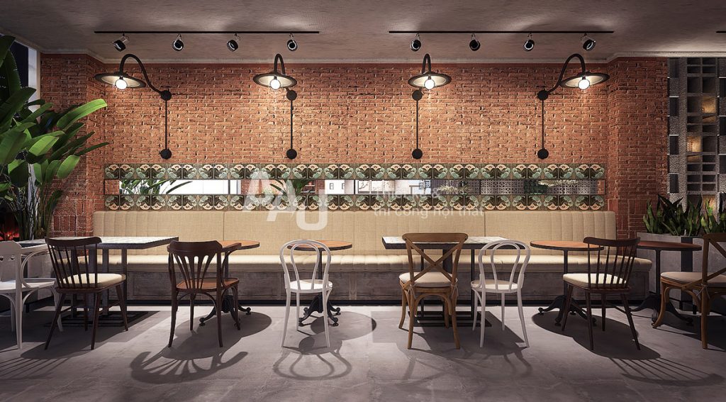 thiết kế quán cafe phong cách Châu Âu