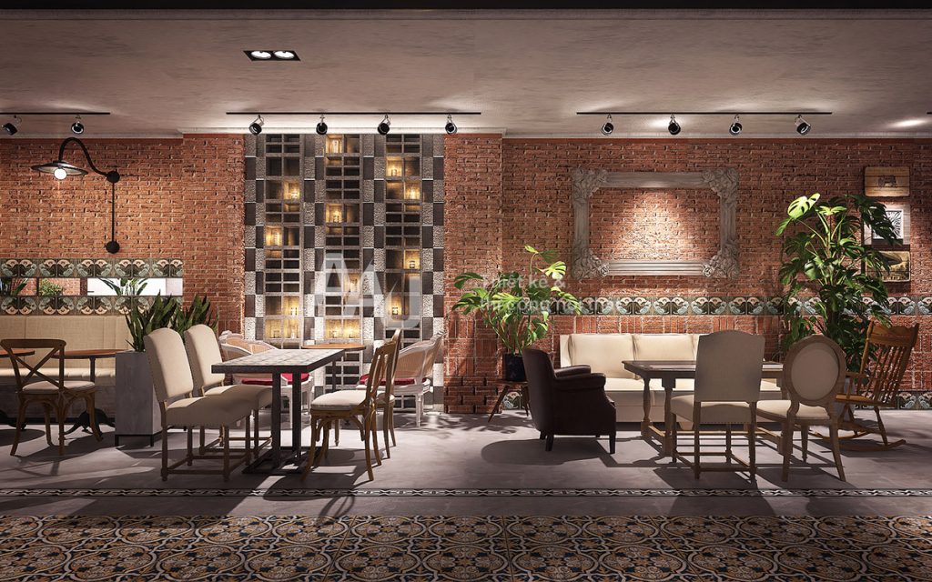 thiết kế quán cafe phong cách Châu Âu