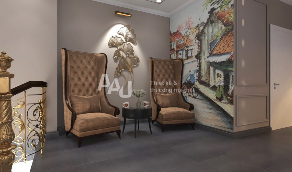 thiết kế quán cafe sang trọng