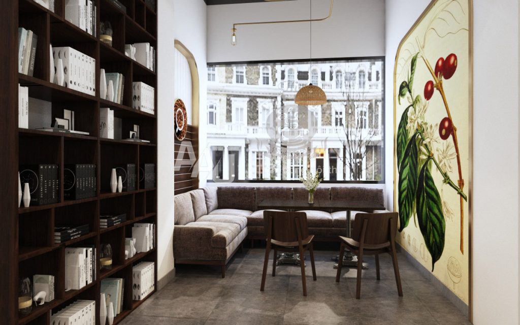 thiết kế quán cafe sang trọng