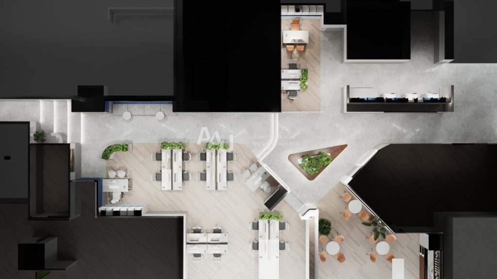 thiết kế văn phòng hiện đại