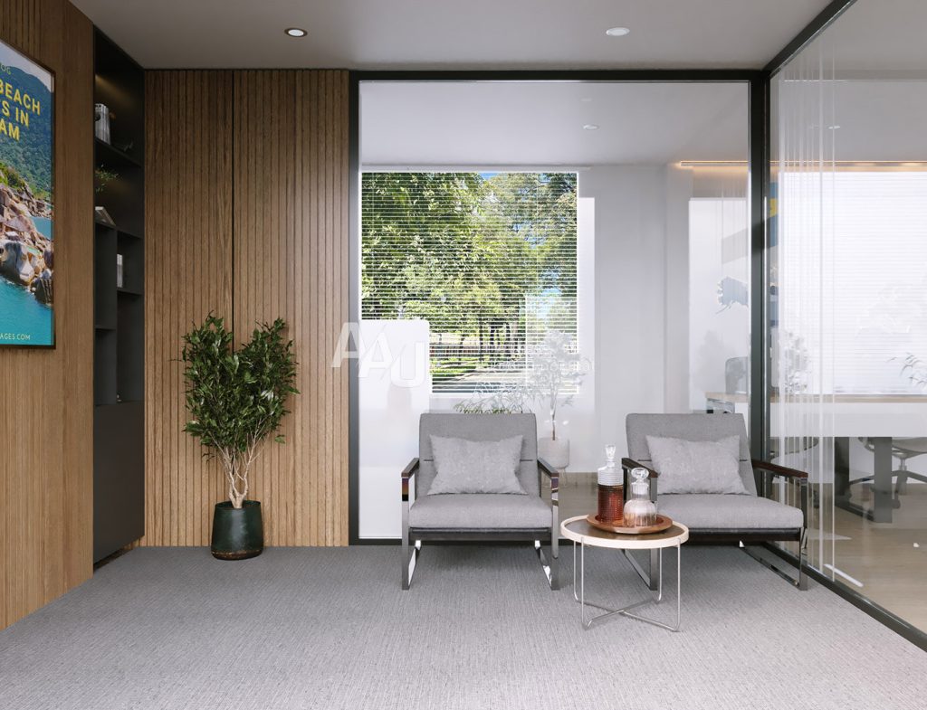 Mẫu thiết kế văn phòng nhỏ đẹp - Savaco Tourist