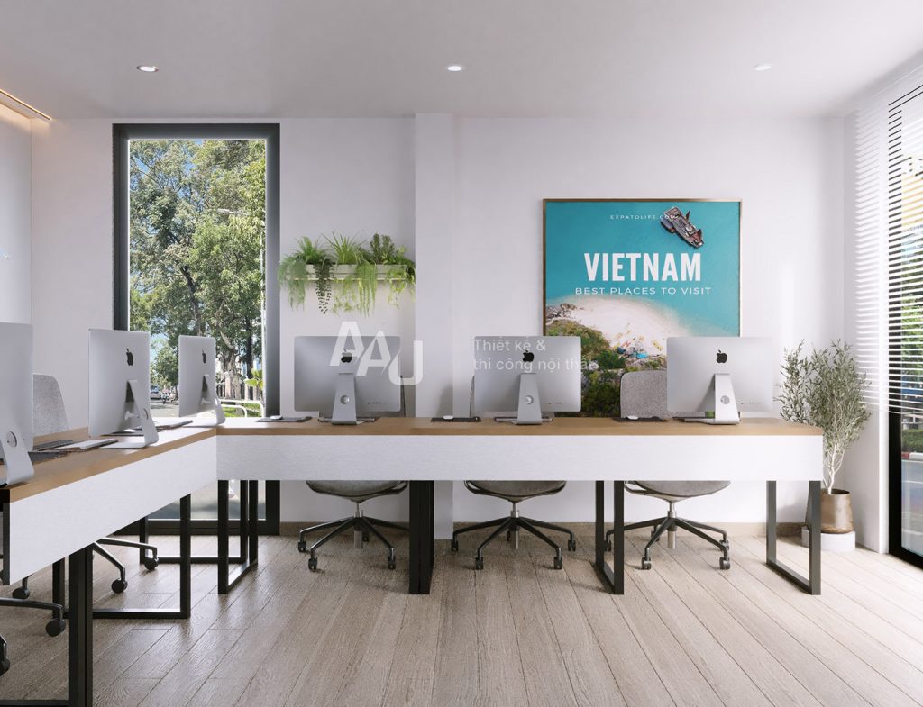 Mẫu thiết kế văn phòng nhỏ đẹp - Savaco Tourist
