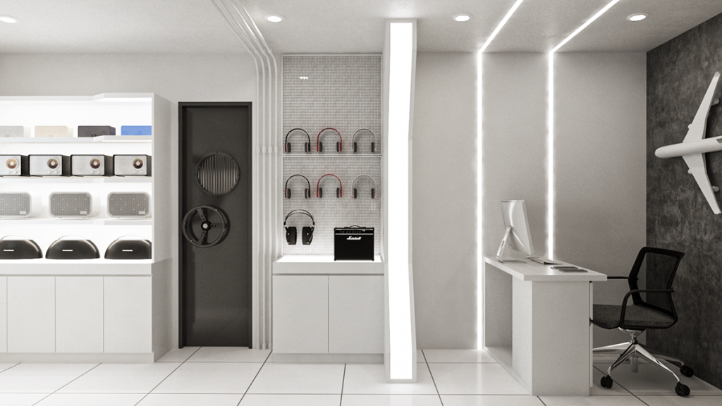 Open Tech - thiết kế shop phụ kiện hiện đại