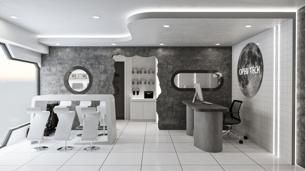 Open Tech - thiết kế shop phụ kiện hiện đại