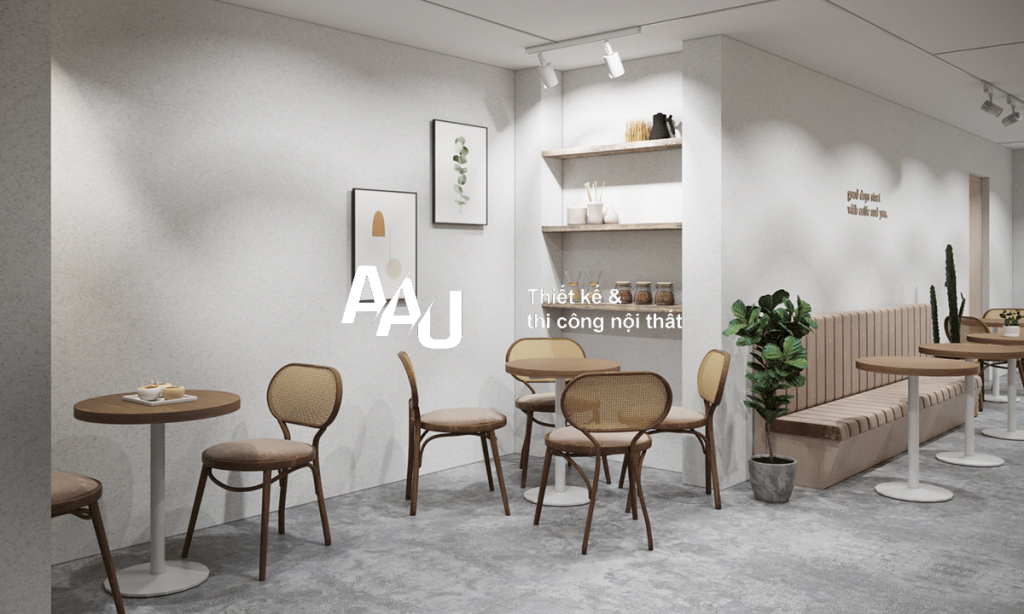 thiết kế quán cà phê nhỏ