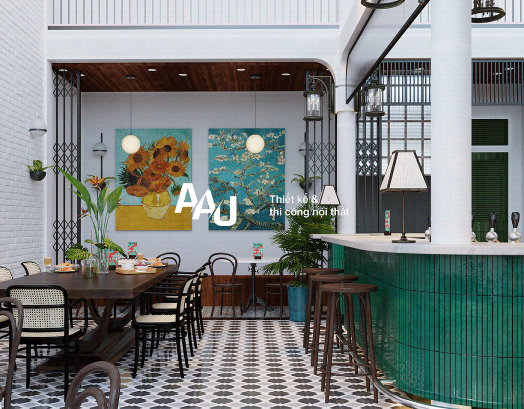 thiết kế quán cafe