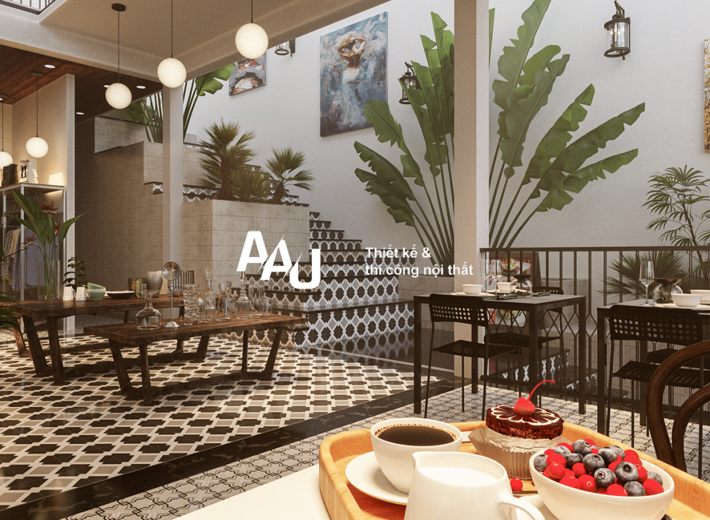 thiết kế quán cafe