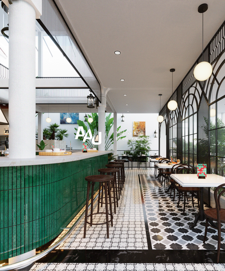 thiết kế quán cafe