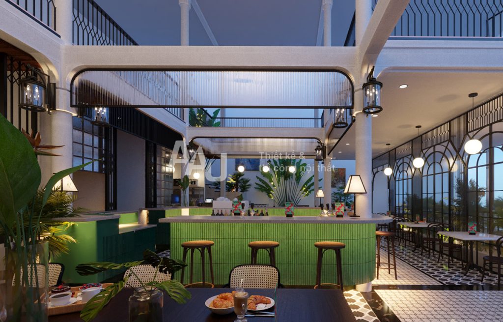 thiết kế quán cafe