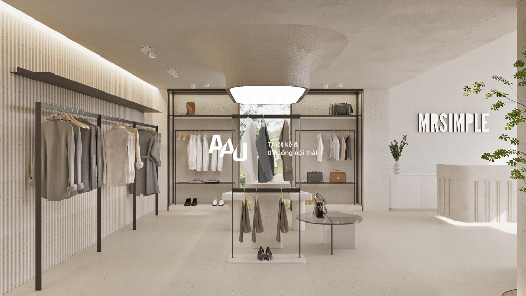 Thiết kế shop thời trang nam hiện đại Mr. Simple