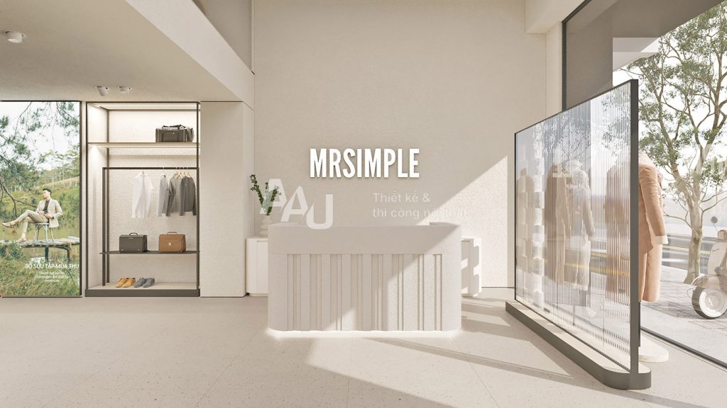 Thiết kế shop thời trang nam hiện đại Mr. Simple