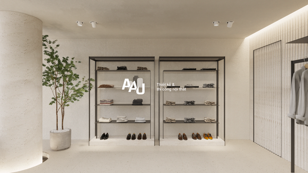 Thiết kế shop thời trang nam hiện đại Mr. Simple